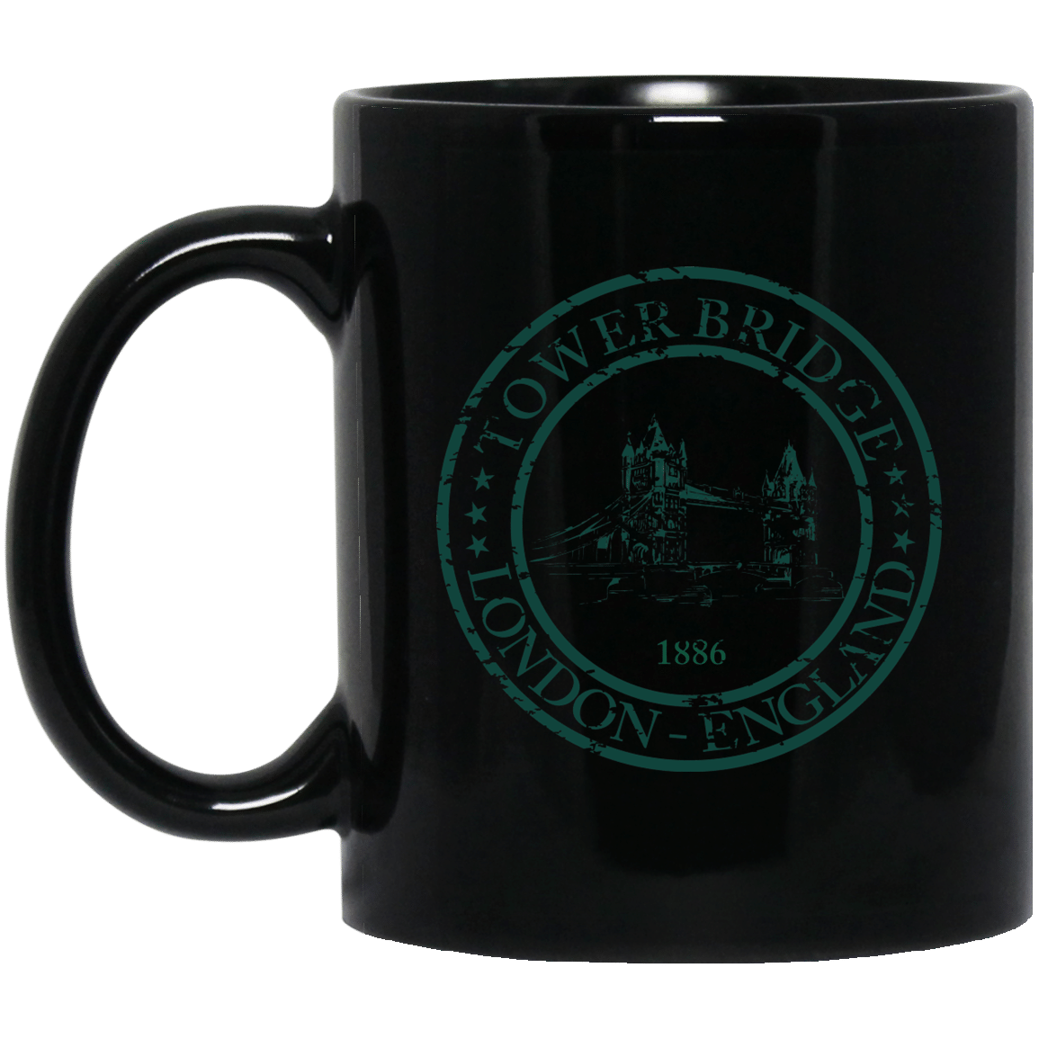 Tower Bridge Black Mug